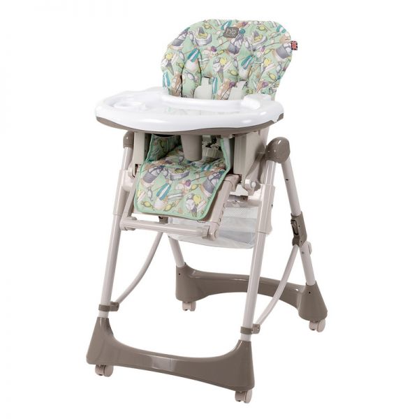 Стульчик для кормления Happy Baby Kevin New Beige металл/пластик/ткань бежевый/белый (от 6 мес до 3 лет)